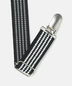 Manet Boys Strip Suspenders - Black