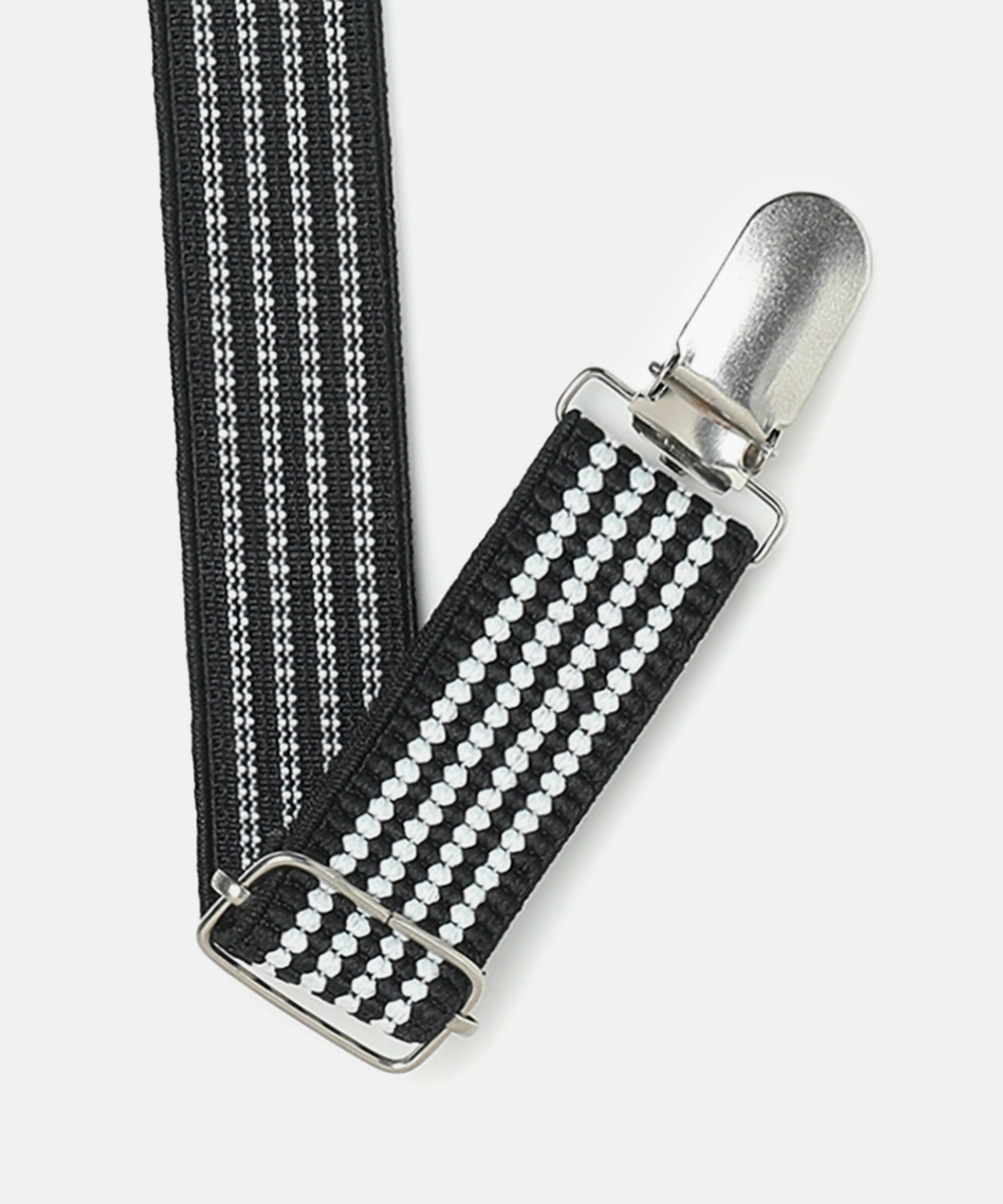 Manet Boys Strip Suspenders - Black