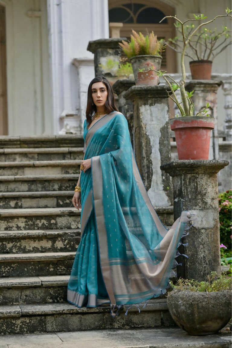 Rama Kalyani Silk Woven Design Saree - Priyalaxmi
