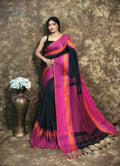 Exclusive Collection Block Print Pure Cotton Handloom Gorgeous Saree - Distacart