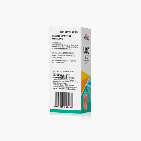 Bakson's Homeopathy Uric Aid Drops - Distacart