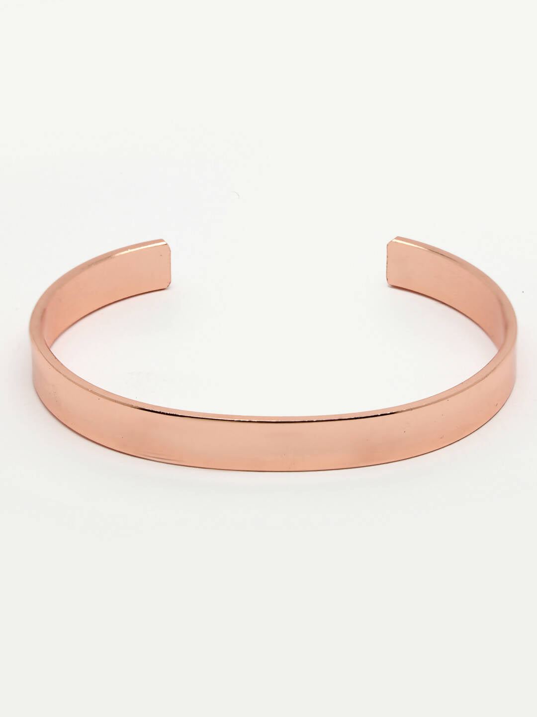 NVR Men Rose Gold Stainless Steel Cuff Bracelet - Distacart