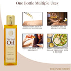 The Pure Story Natural Cold Pressed Flax Seed Oil for Hair & Skin - Distacart