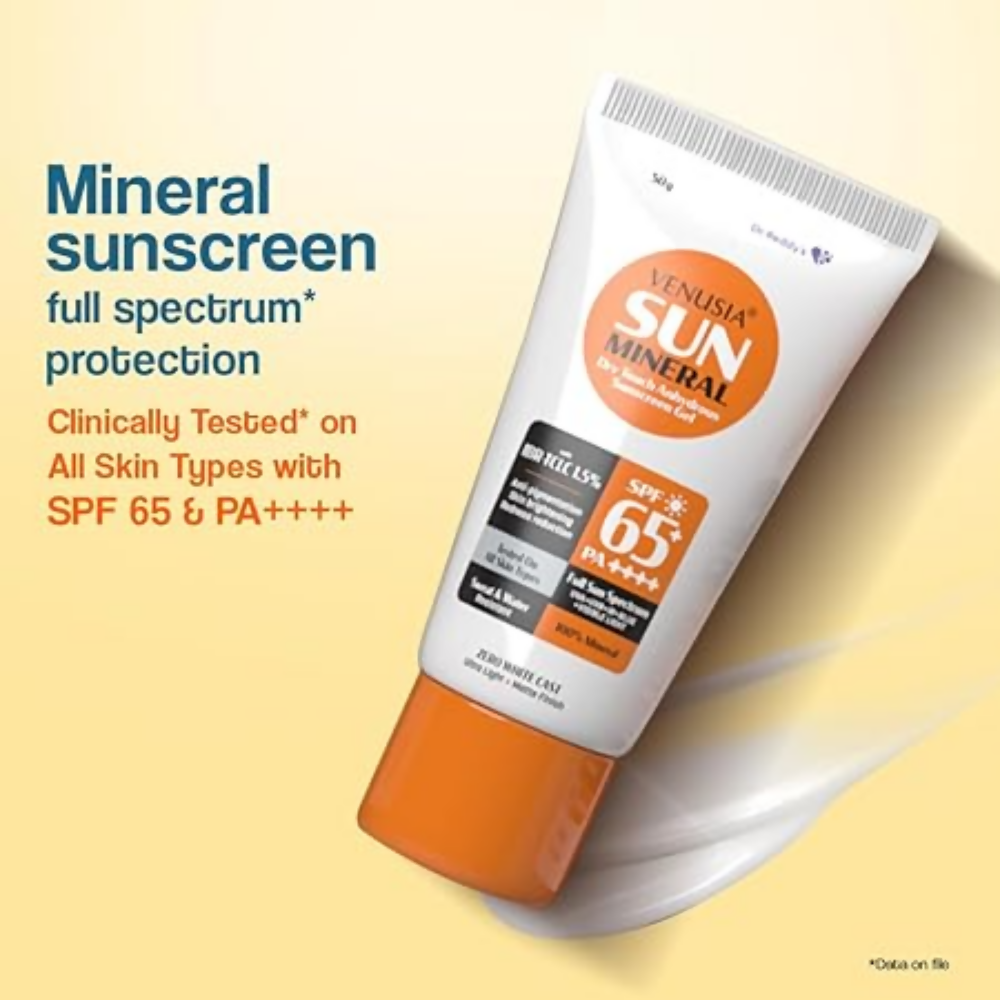 Dr. Reddy's Venusia Sun Mineral Sunscreen Gel SPF 65+ PA++++