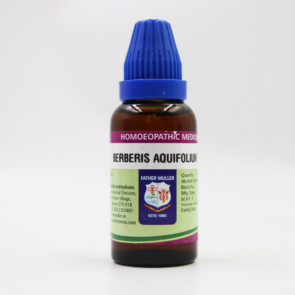 Father Muller Berberis Aquifolium Mother Tincture Q - Distacart