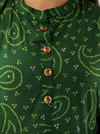 Vamika Rayon Green Party Wear Kurti