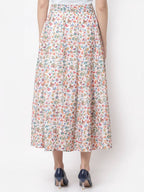 Myshka Multicolor Cotton blend Printed Skirt