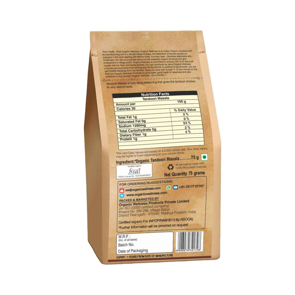 Organic Wellness Tandoori Masala - Distacart