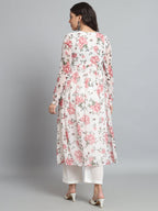 Fab Fashion White Floral Alia Cut Set - Distacart