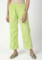trueBrowns Green Gota Slit Kurta-Pant - Distacart