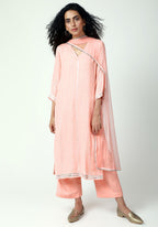 trueBrowns Gota Slit Kurta-Pant-Dupatta - Distacart
