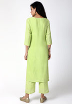 trueBrowns Green Gota Kurta-Pant-Dupatta - Distacart