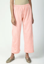 trueBrowns Peach Silver Laced Kurta-Pant-Dupatta - Distacart