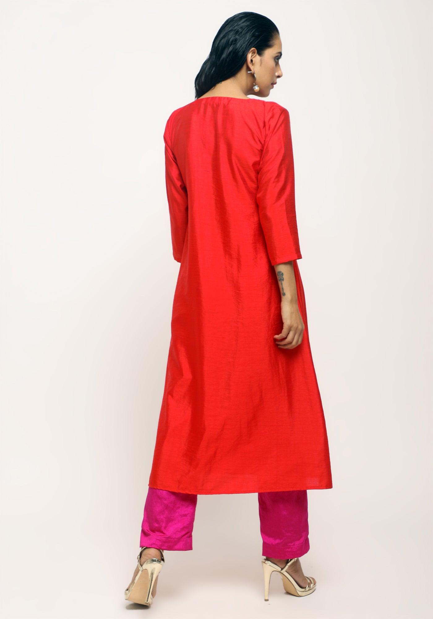 trueBrowns Orange Angrakha Set - Distacart