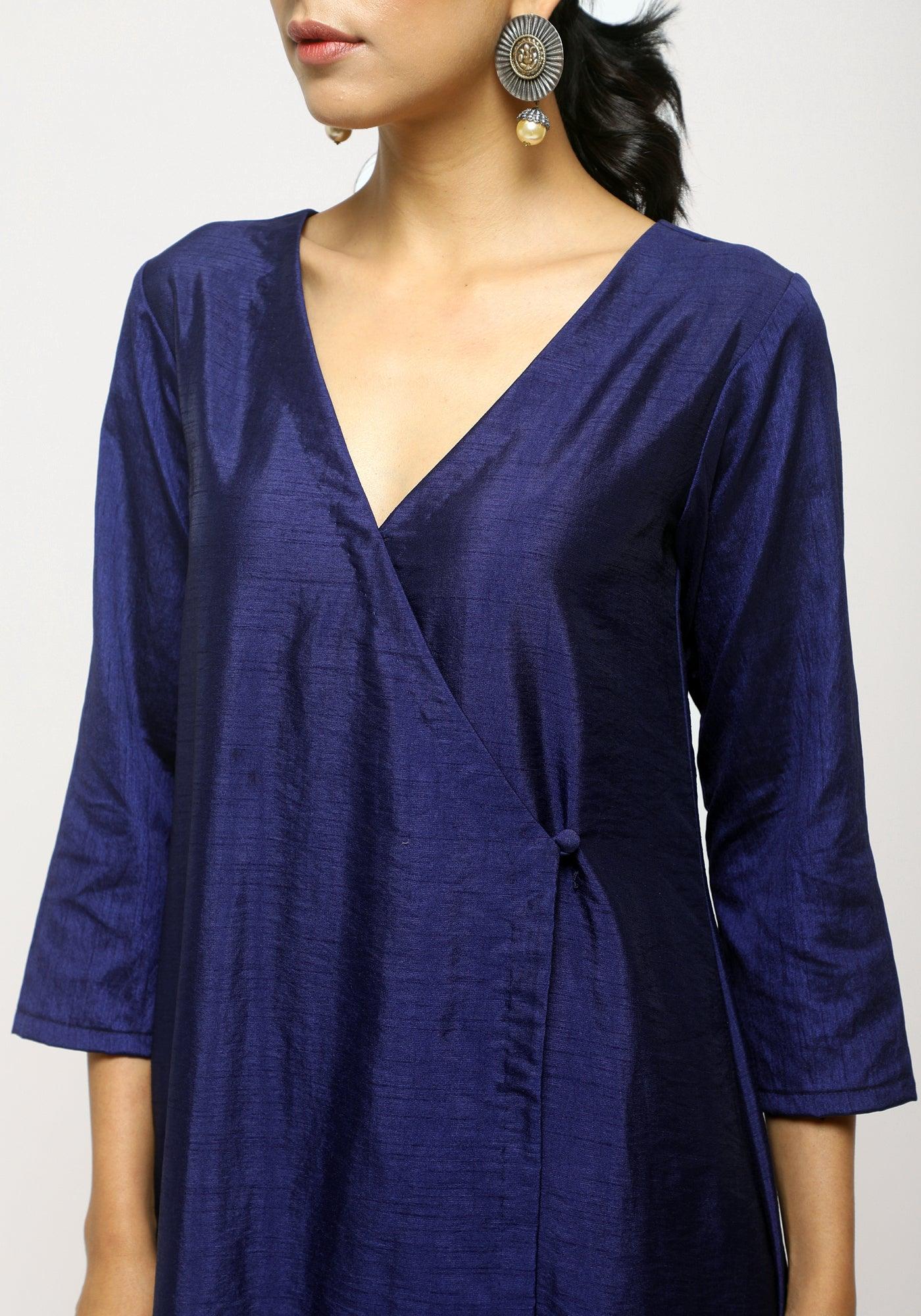 trueBrowns Blue Angrakha Set - Distacart