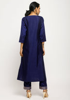 trueBrowns Blue Angrakha Foil Pant - Distacart