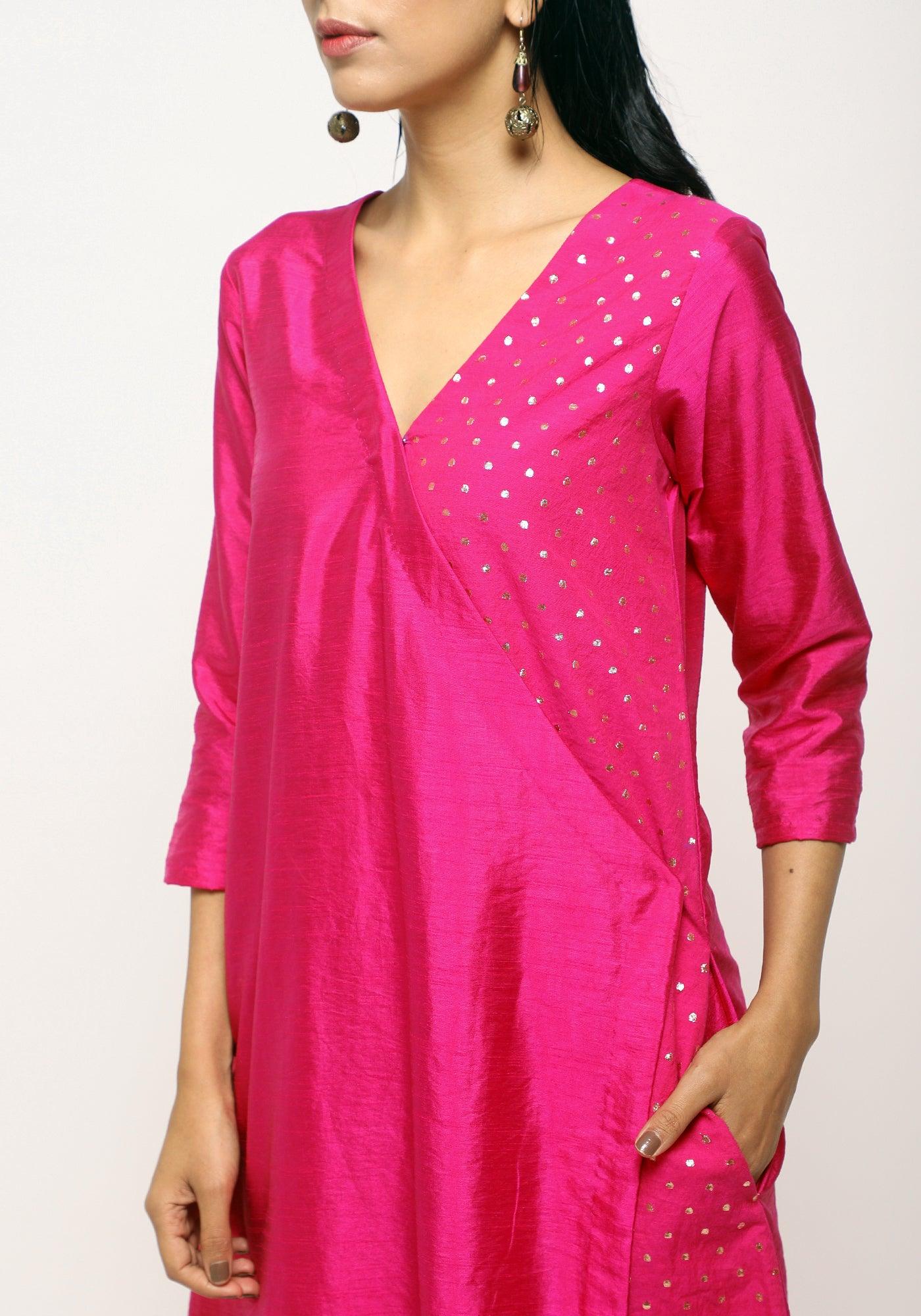 trueBrowns Pink Foil Angrakha Set - Distacart