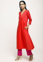 trueBrowns Orange Foil Angrakha Set - Distacart