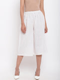 trueBrowns White Cotton Pant