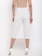 trueBrowns White Cotton Pant