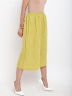 trueBrowns Green Cotton Pant