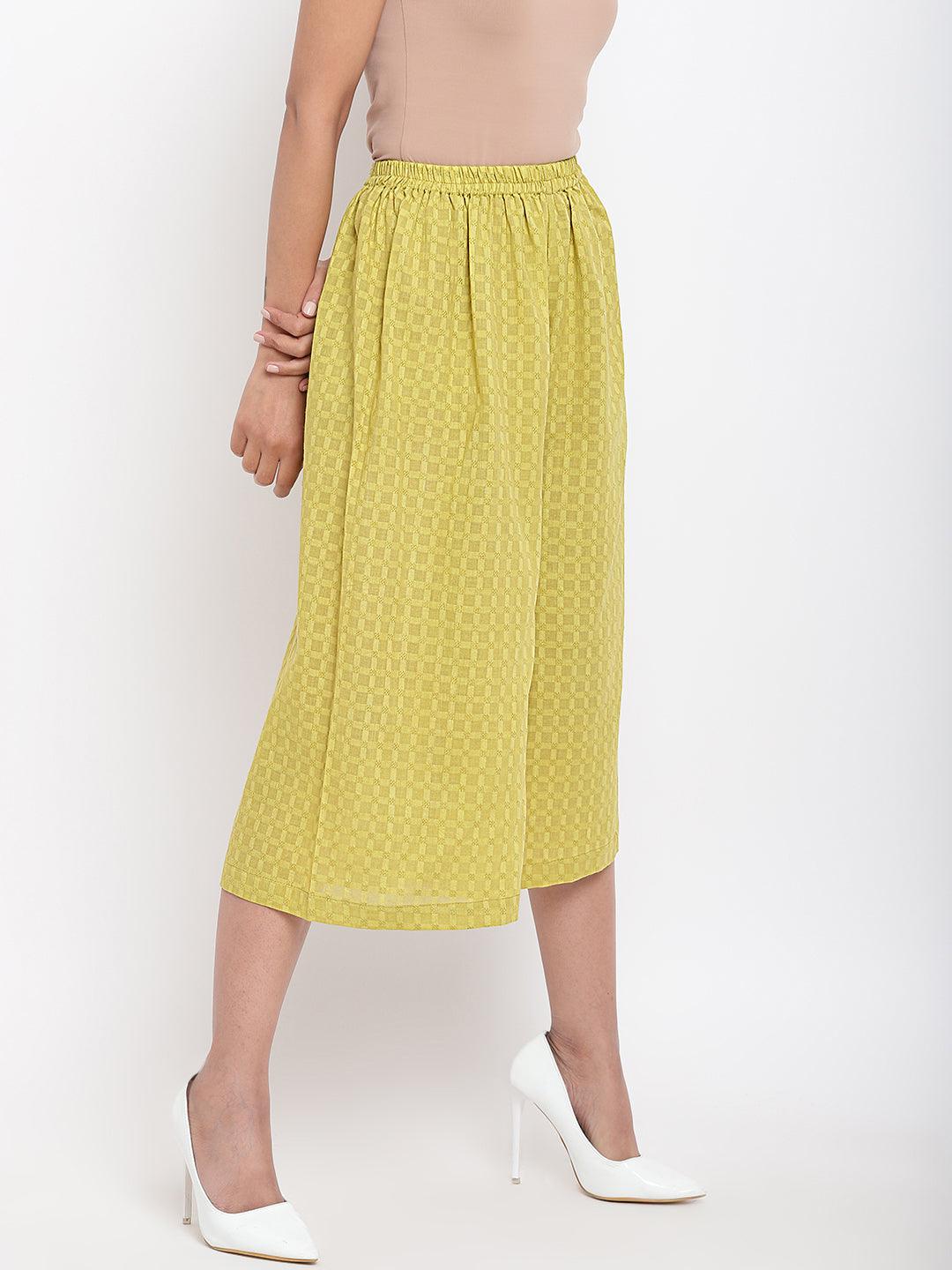 trueBrowns Green Cotton Pant