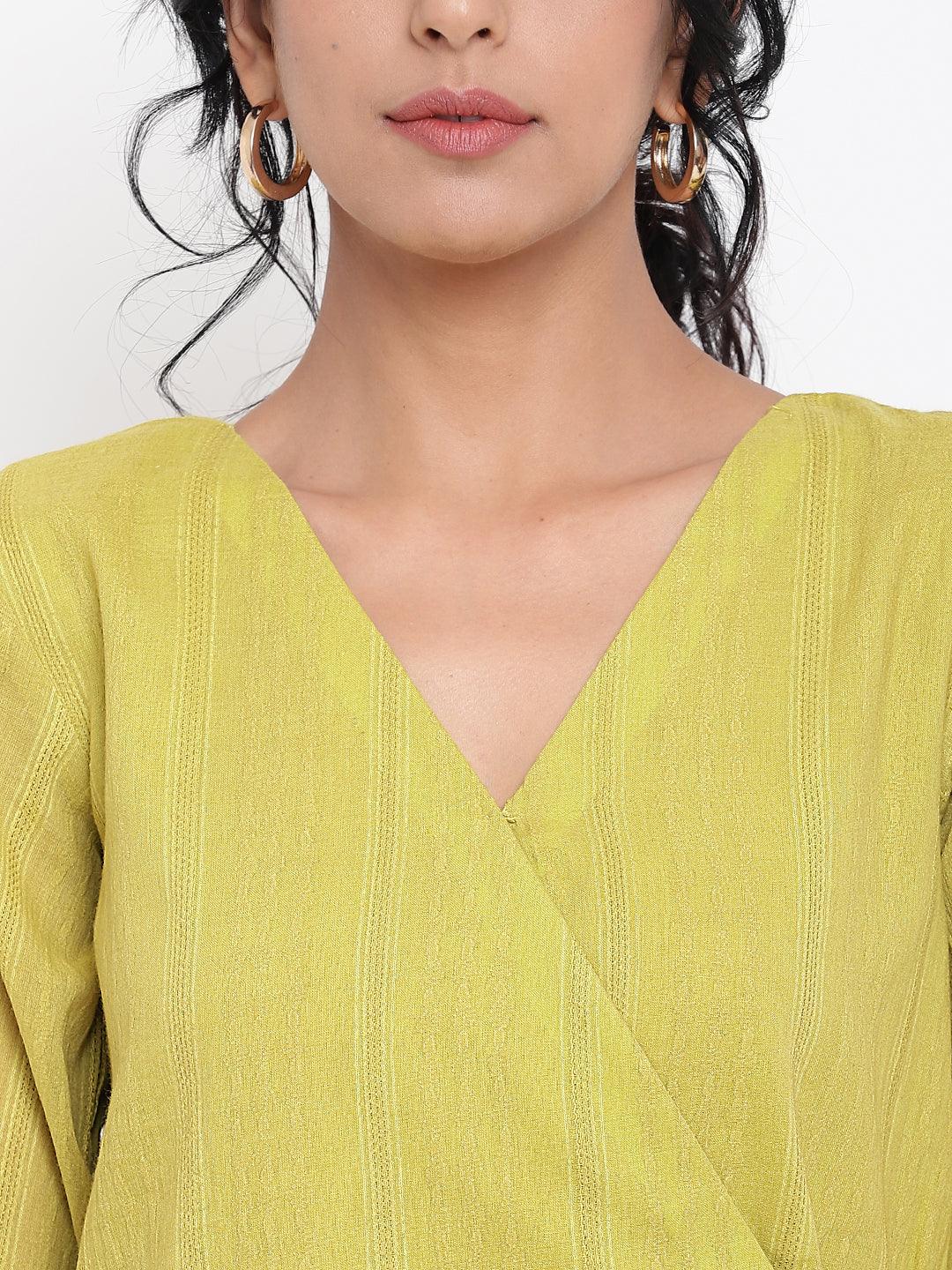 trueBrowns Green Cotton Angrakha Kurta Set | Relove - Distacart