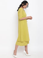 trueBrowns Green Cotton Angrakha Kurta Set | Relove - Distacart