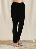 trueBrowns Black Velvet Pant