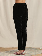 trueBrowns Black Velvet Pant
