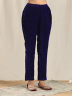 trueBrowns Blue Velvet Pant