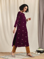 trueBrowns Brown Velvet Pant