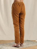 trueBrowns Brown Velvet Pant