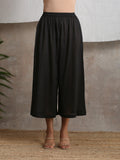 trueBrowns Crinkle Black Palazzo