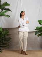 trueBrowns Beige Pure Cotton Pant