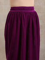 trueBrowns Wine Velvet High Waist Pant