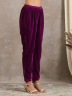 trueBrowns Wine Velvet Pant