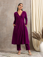 trueBrowns Wine Velvet Angrakha | Relove - Distacart