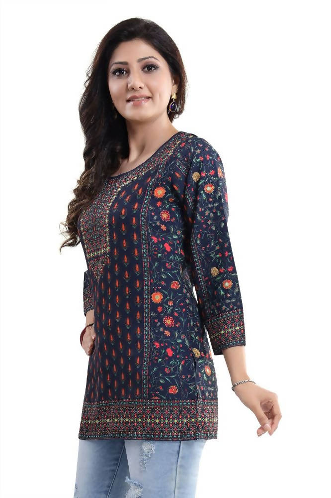 Snehal Creations Befitting Brigade Cool Printed Short Kurti Tunic