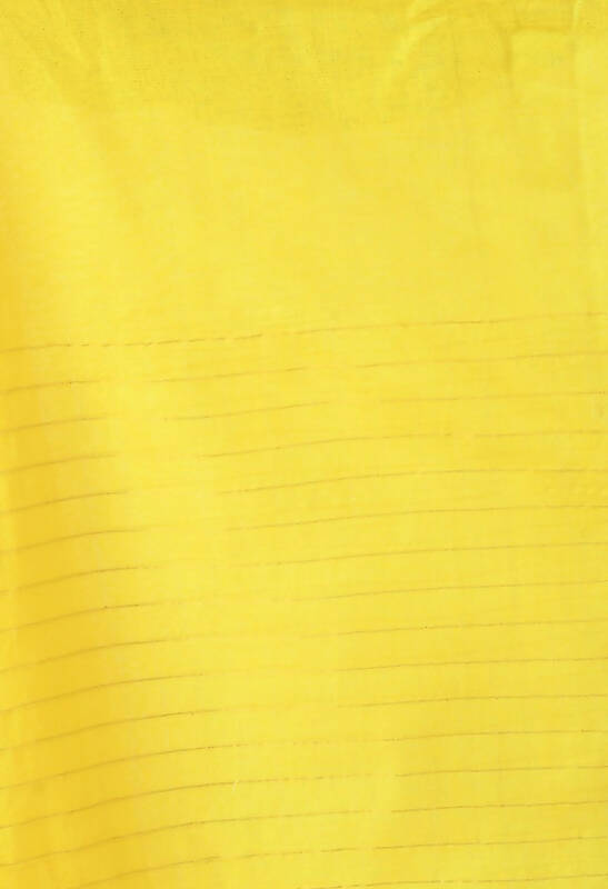 Mominos Fashion Moeza Yellow Bhagalpuri Handloom Silk Raj Shree Saree with unstitched Blouse piece - Distacart