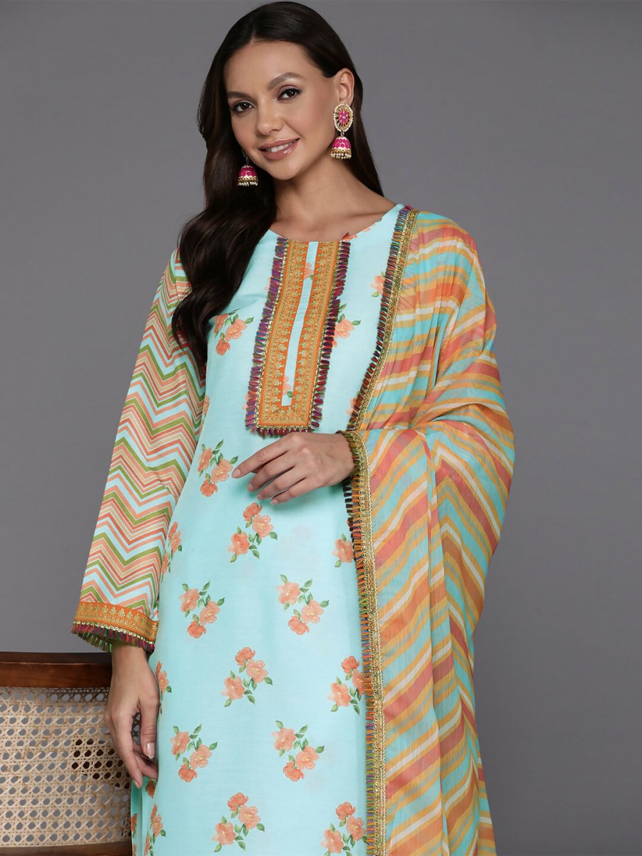 Ahalyaa Women's Traditional wear Kurta Set - Blue