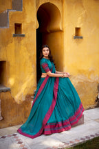 Evanik Pure Chanderi With Thread Work Lehenga Choli - Distacart
