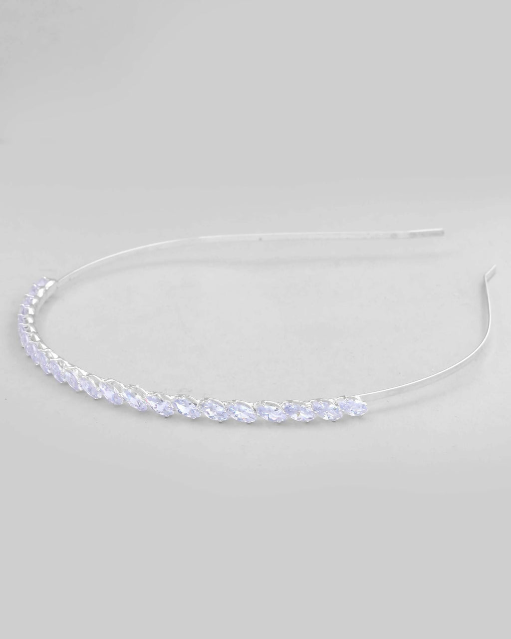 VOJ Silver Plated AD Studded Hairband