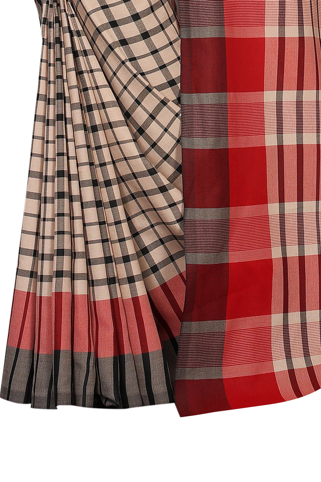 Vamika Cream Cotton Silk Weaving Saree