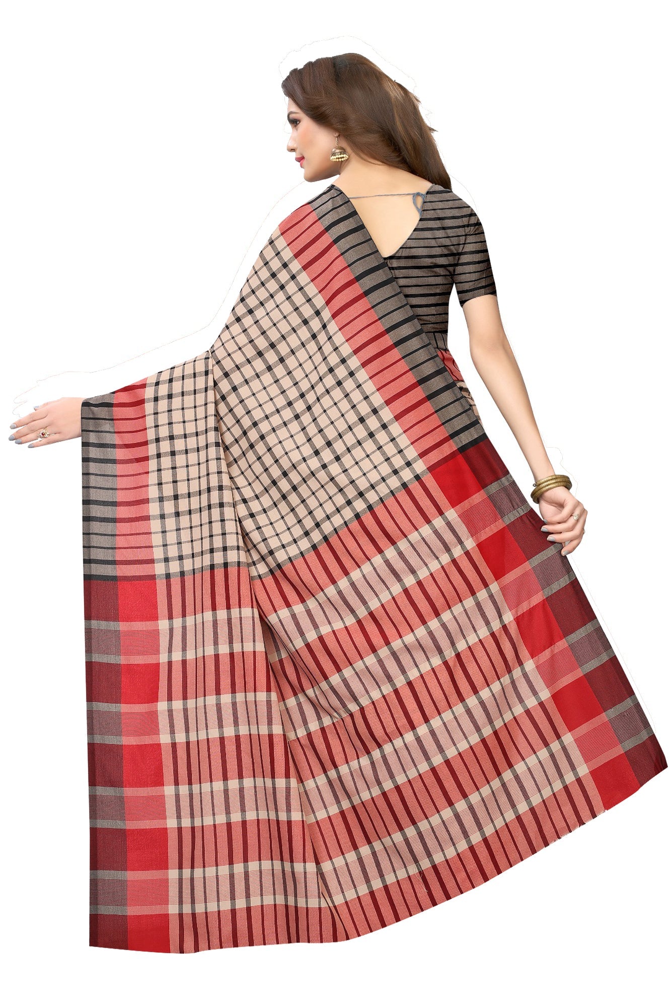 Vamika Cream Cotton Silk Weaving Saree