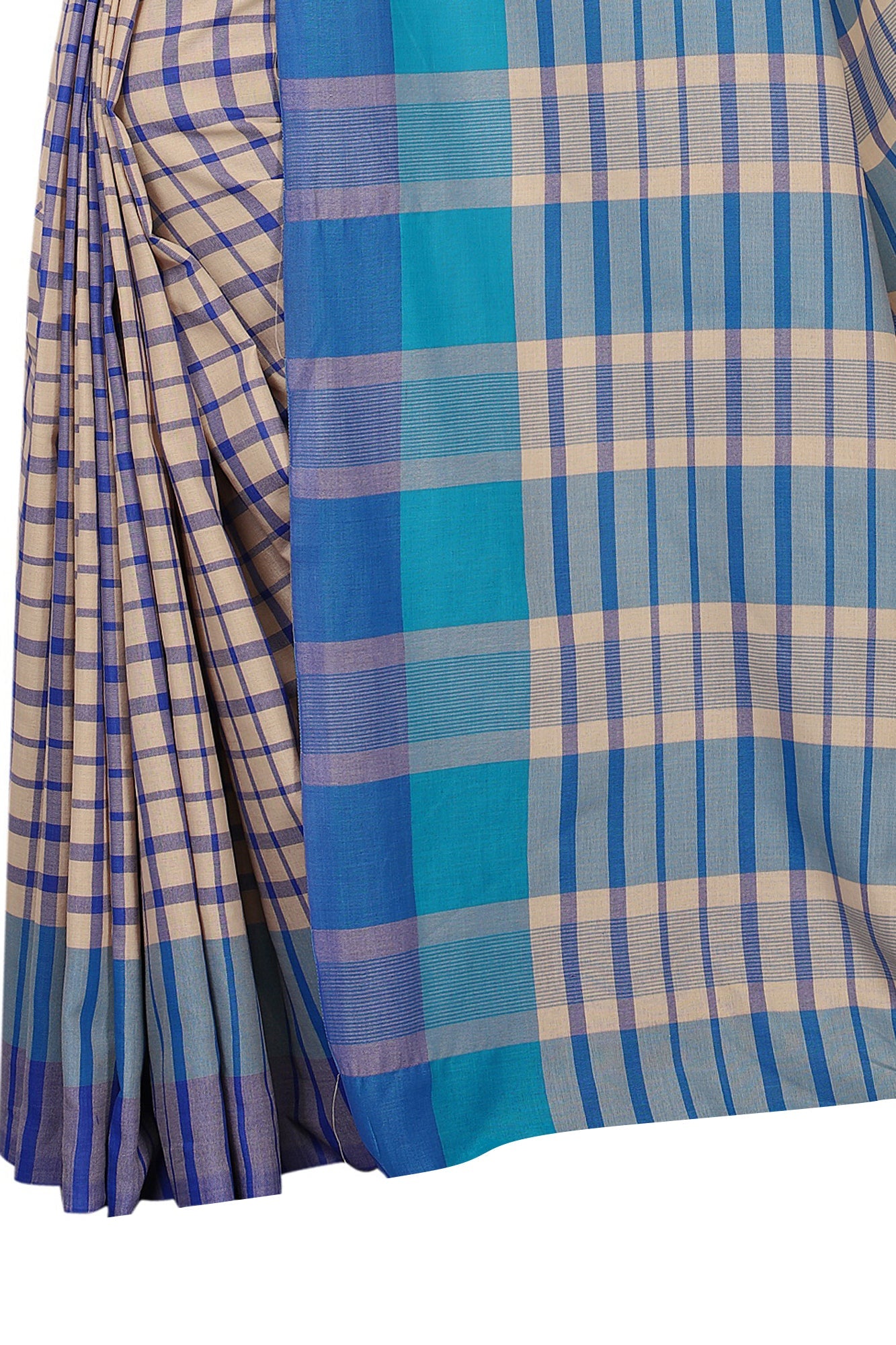 Vamika Cream Cotton Silk Weaving Saree