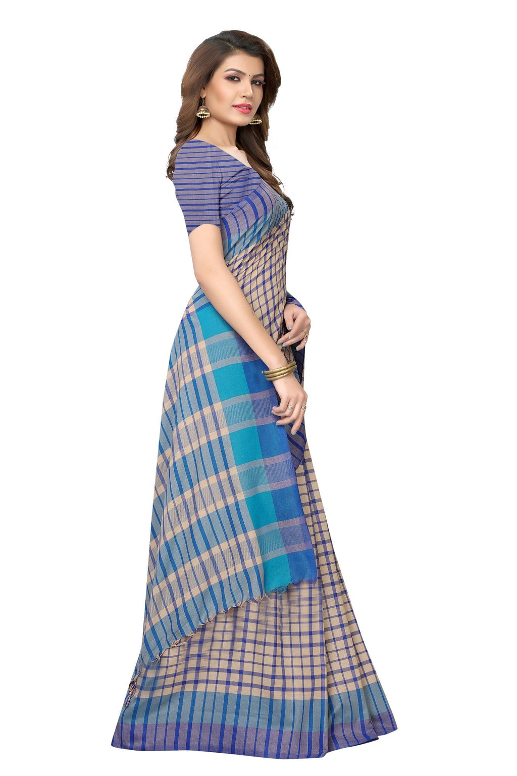 Vamika Cream Cotton Silk Weaving Saree