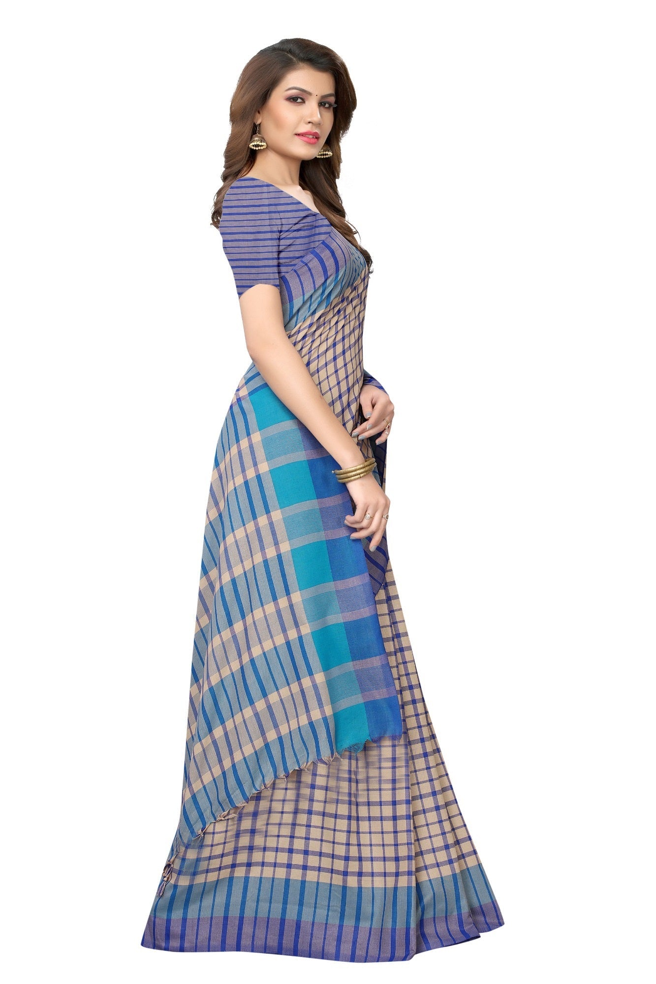 Vamika Cream Cotton Silk Weaving Saree