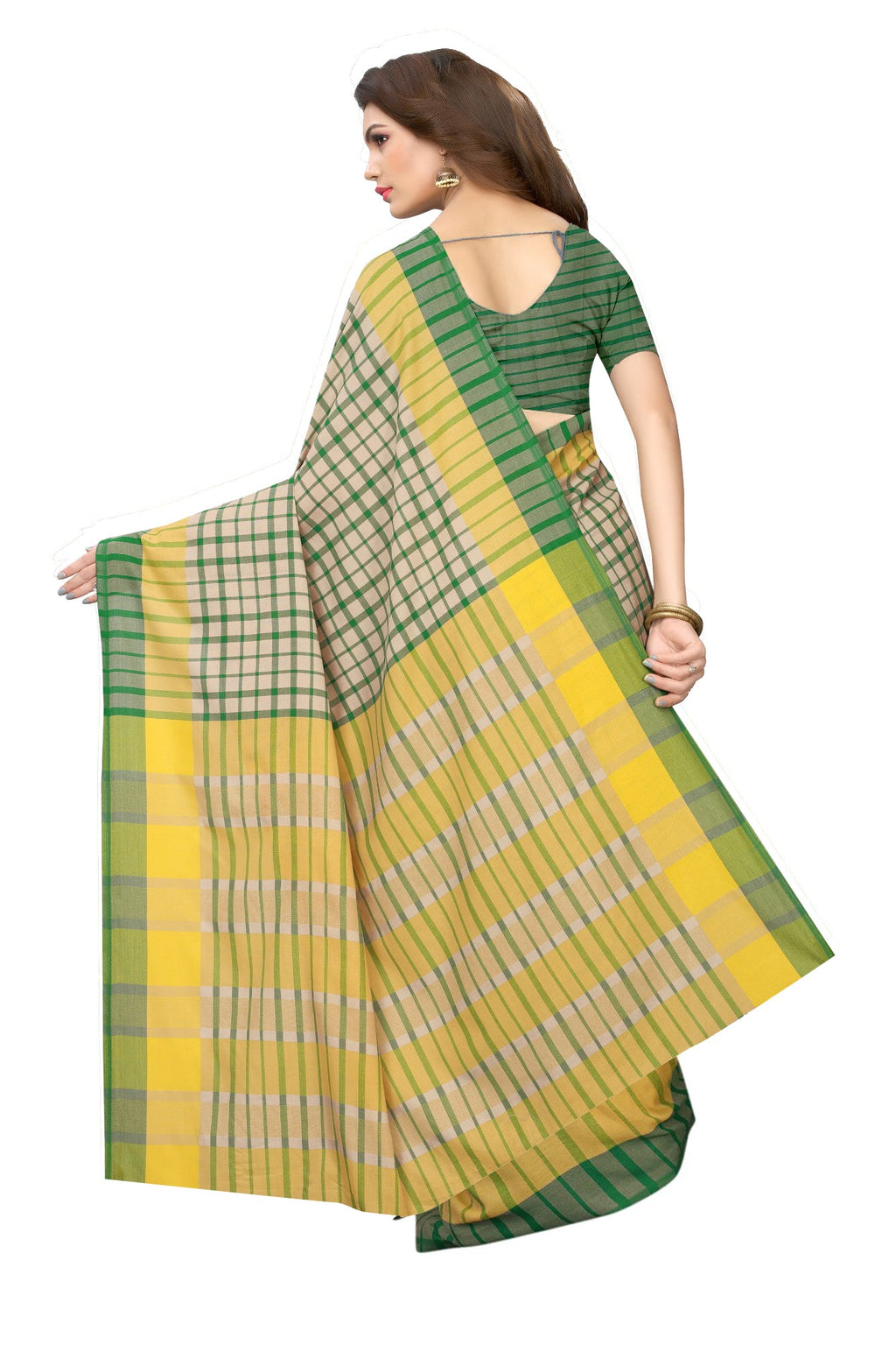 Vamika Cream Cotton Silk Weaving Saree - Distacart