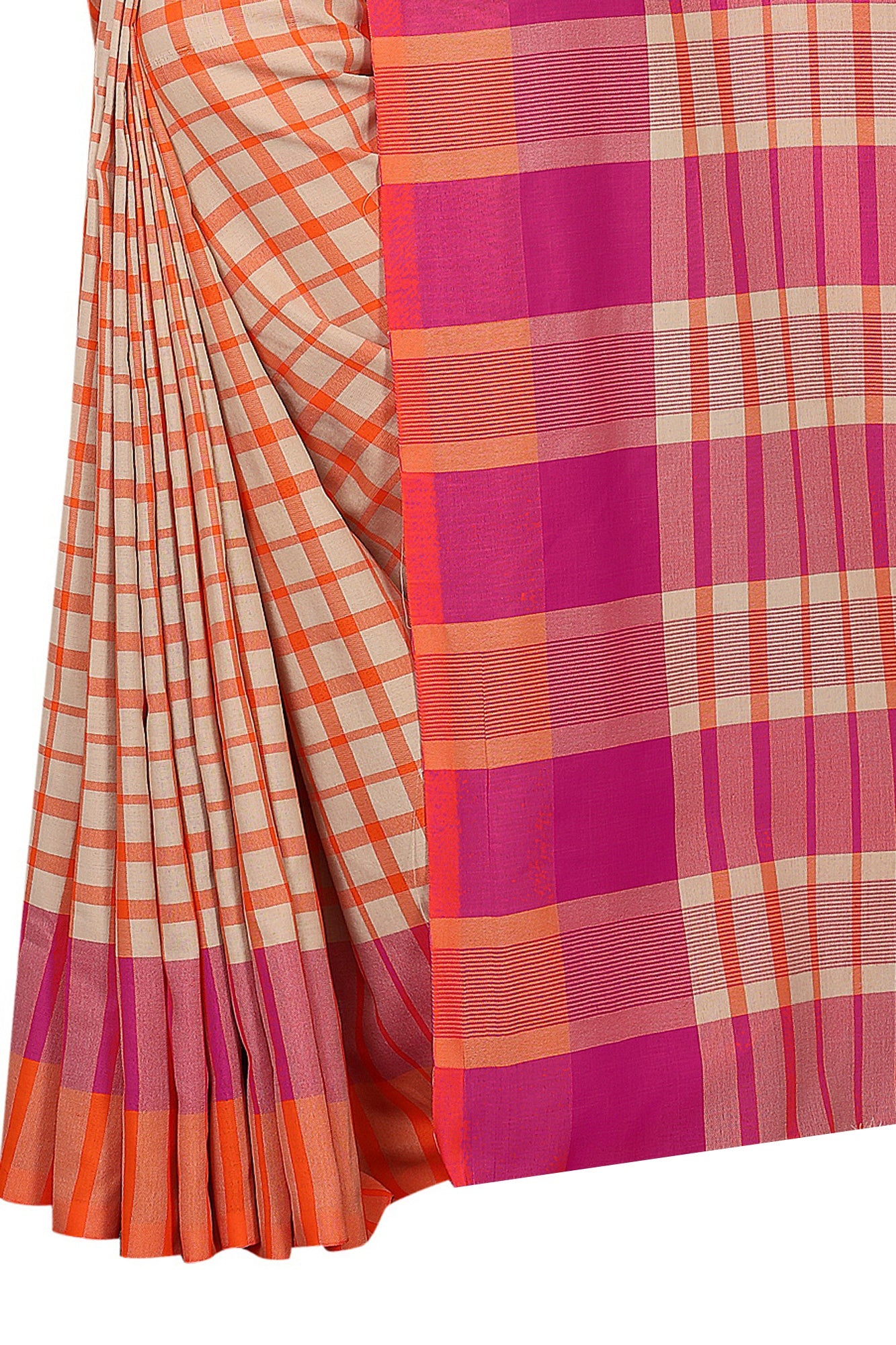 Vamika Cream Cotton Silk Weaving Saree